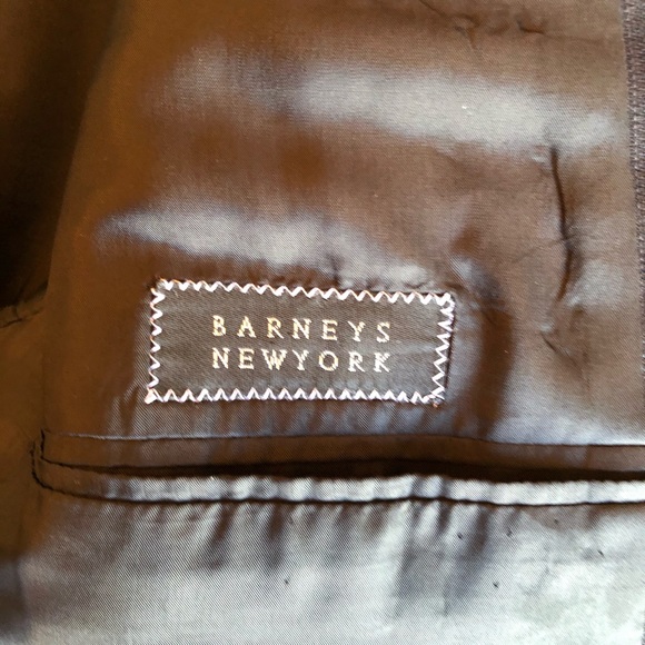 Armani Italian Wool Black Pinstripe Barney’s NYC - Picture 16 of 17